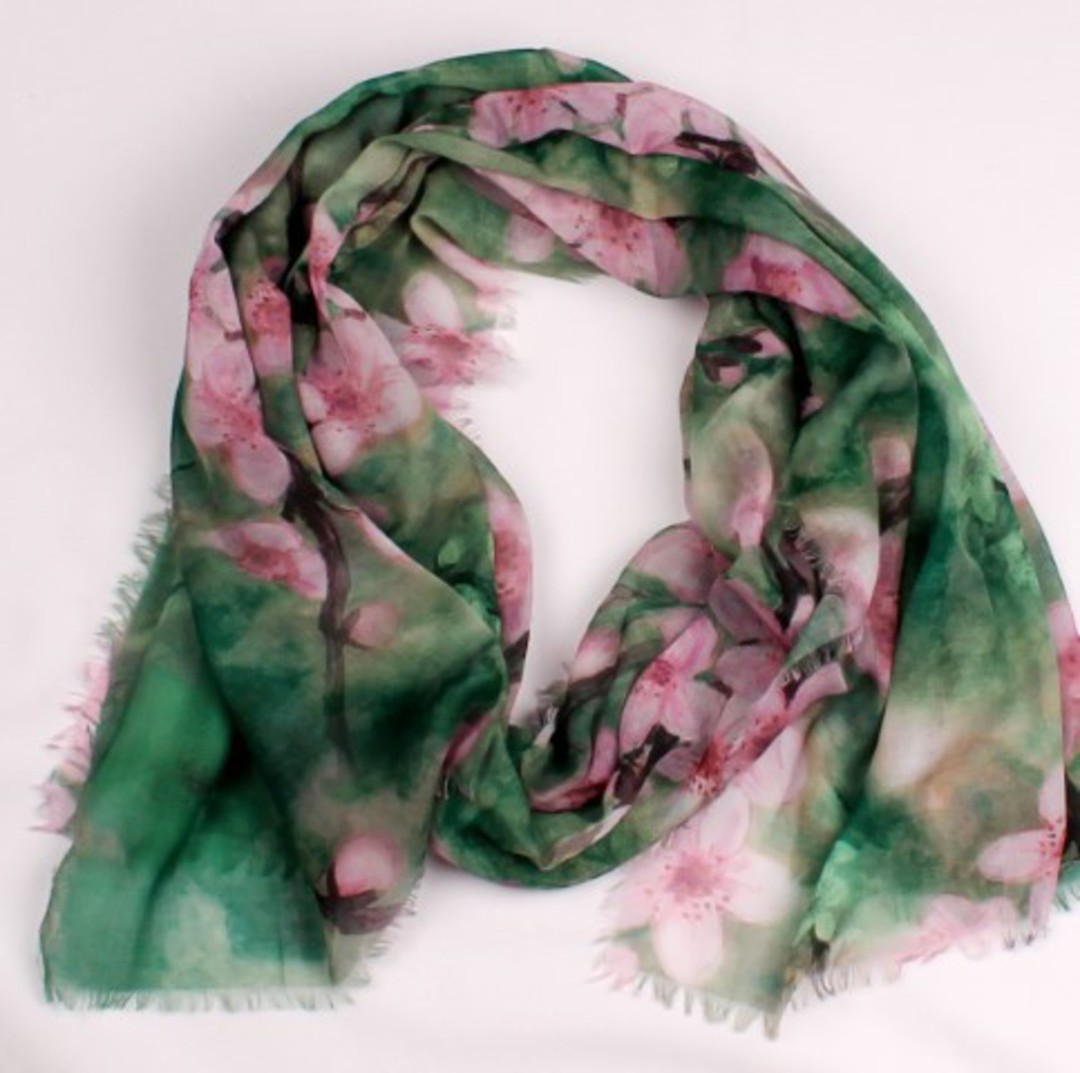 Alice & Lily printed  scarf teal Style:SC/4571/TEA image 0